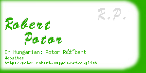 robert potor business card